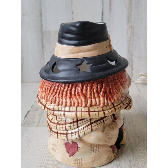 Yankee Candle ceramic witch cauldron holder Halloween star moon - Picture 10 of 11